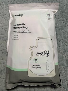 100 8oz Motif Medical Breastmilk Storage Bags